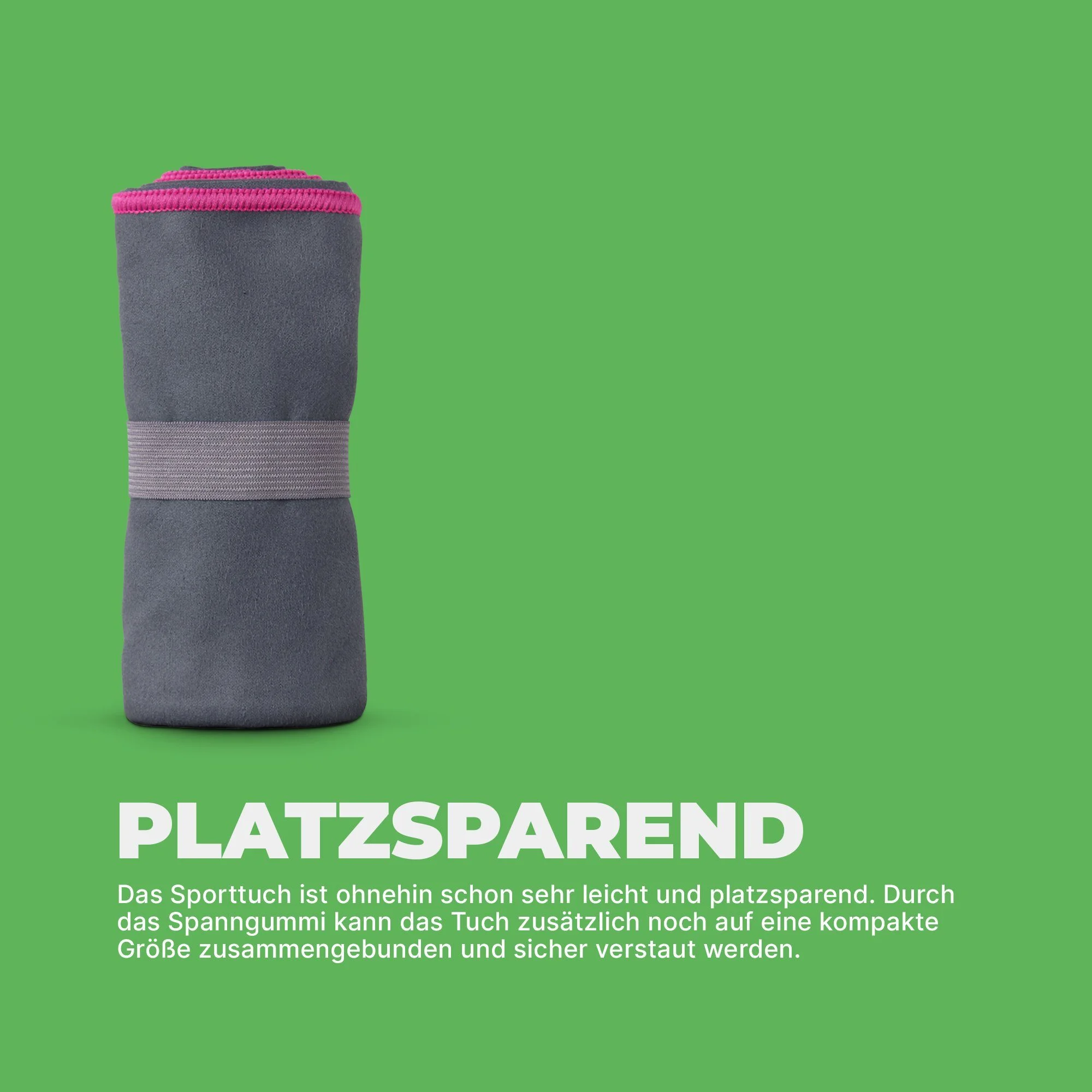 HEMMY FASHION Mikrofaser Sporthandtuch 50x100 cm – Pink